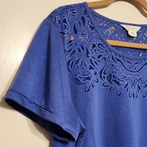 C. Wonder Embellished Short Sleeve Blouse - Picture 2 of 5
